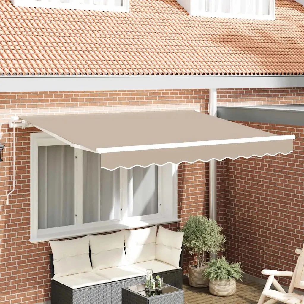 Tenda da sole a bracci estensibili Antracite 400 x 250 cm