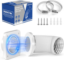 Magnetic Dryer Vent Connector, Airtight Seal Dryer Vent Coupling Kit with 4" 3.3