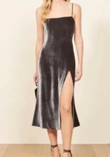 Reformation Ariana Velvet Dress Small