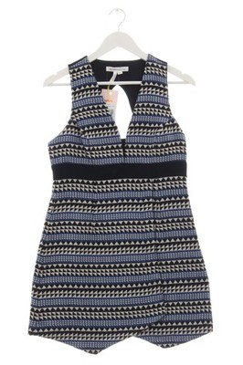 BCBGENERATION Empirekleid Damen Kleid Gr. DE 38 hellgrau-schwarz-blau