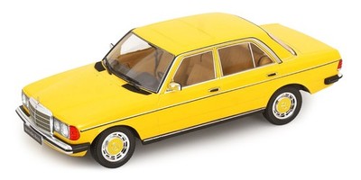 KK Scale 1:18 MERCEDES 230E W123 SEDAN YELLOW 1975 - KKDC180356