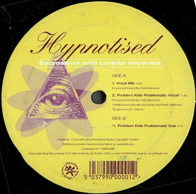 Sacrosanct With Loretta Heywood - Hypnotised (12'')
