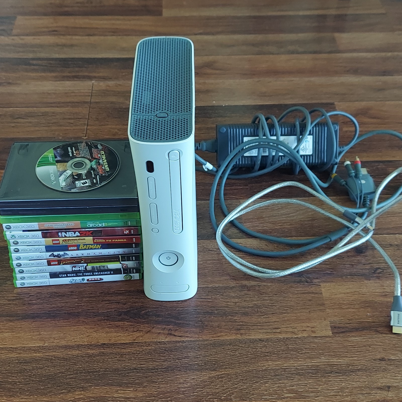 Xbox 360 Fat Console Texted Working! No Hard Drive 13 Xbox Game Bundle 7 CIB