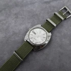 Seiko 7006-7000 Automatic Watch 37mm Vintage 1970s Military Style NATO Strap