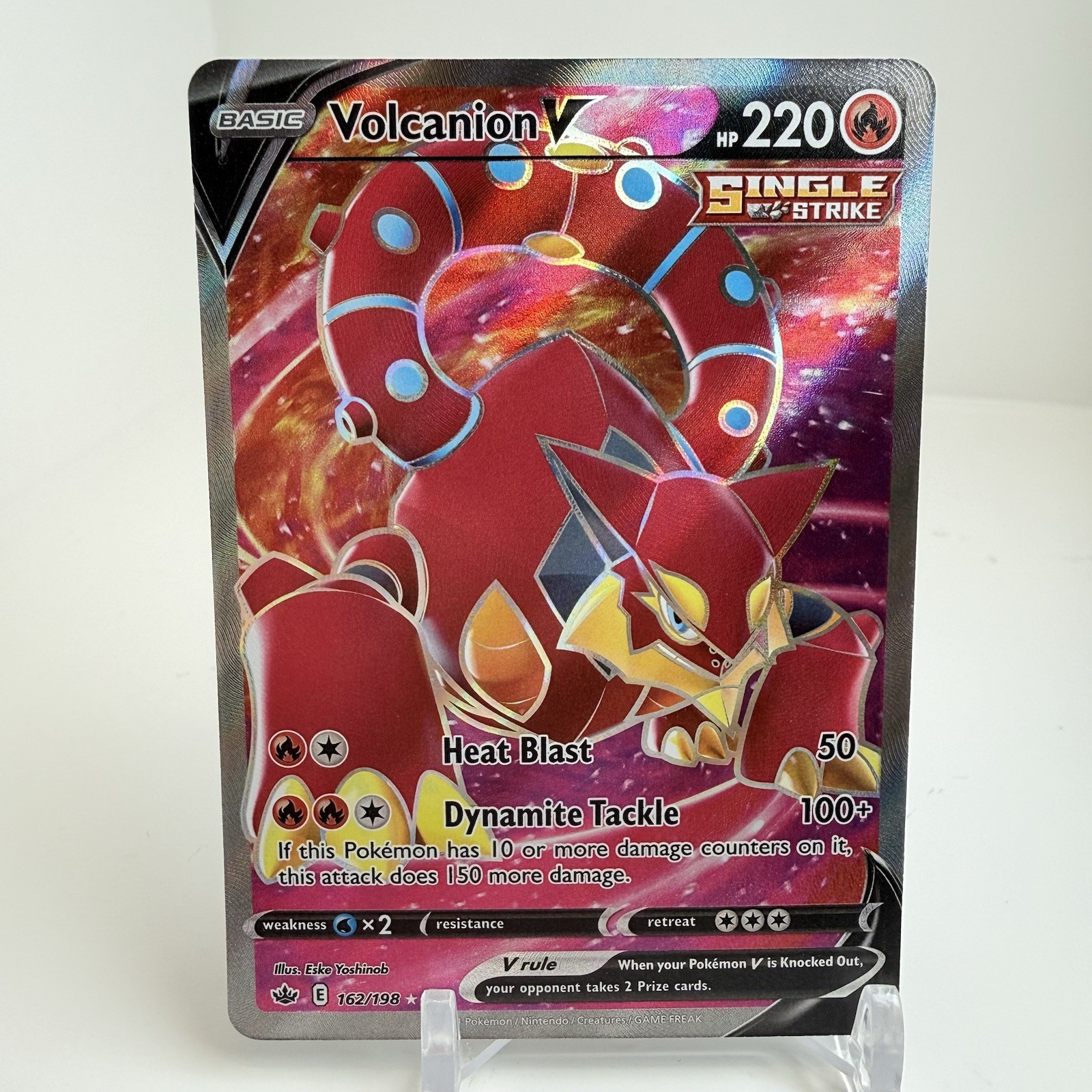 Volcanion V 162/198 Chilling Reign Full Art Ultra Rare Holo Pokemon Card NM