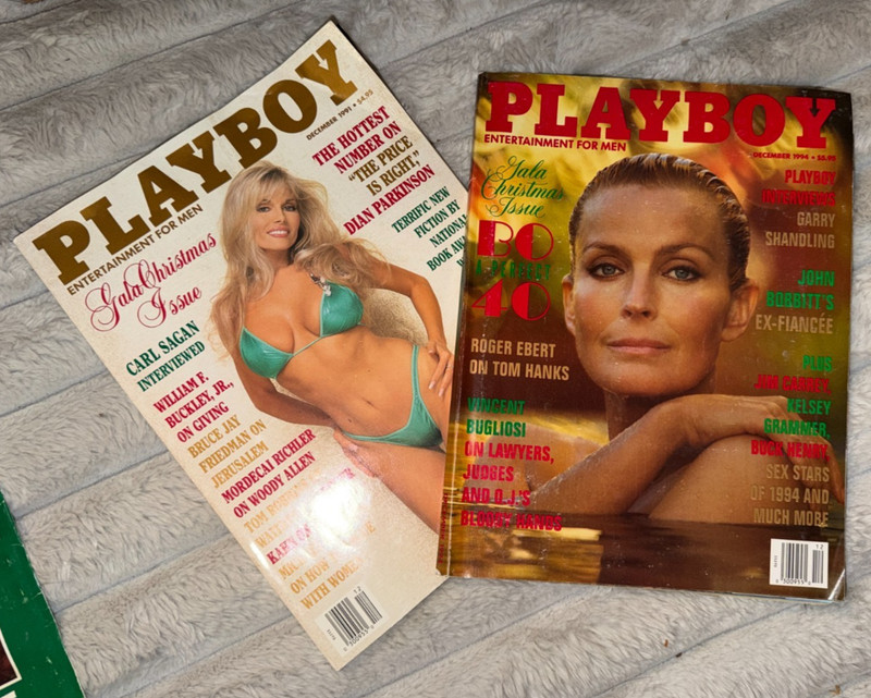 Lot of 2 issues of Playboy Magazine Dec 1994/Dec 1991