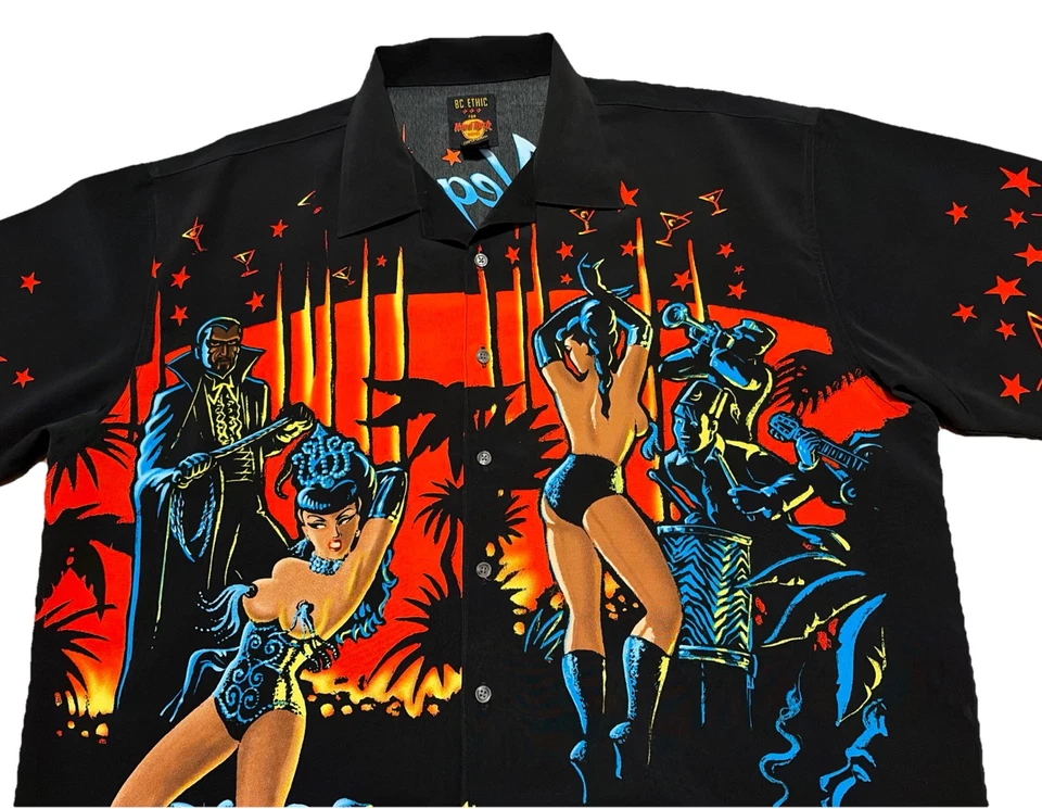 Vintage BC Ethic Vince Ray Hard Rock Hotel Las Vegas Shirt Mens XXL Hawaiian HTF - Image 2 of 4