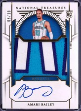 Amari Bailey 2023-24 Panini National Treasures #147 RPA Auto Patch RC #08/10