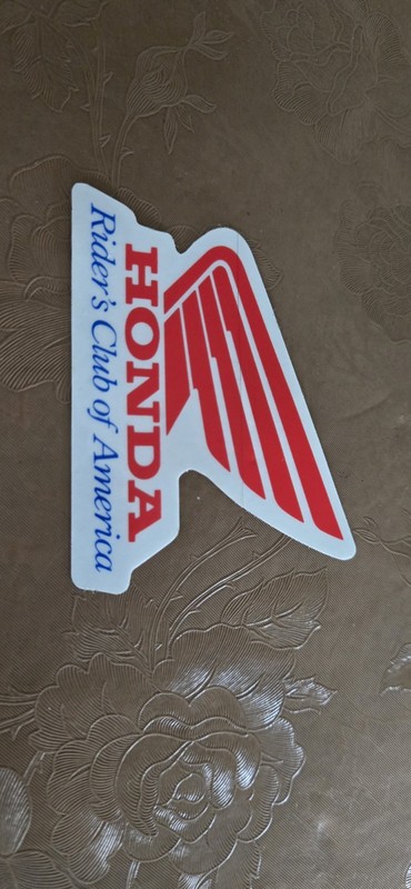 HONDA RIDERS CLUB OF AMERICA DECAL STICKER VINTAGE MOTOCROSS CR80 CR125 CR250 XR