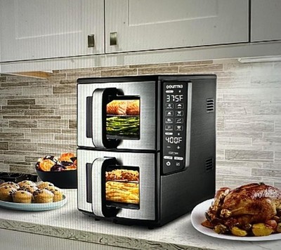 Gourmia 4-Dish Dual Basket Air Fryer Gourmia 4-dish Dual Basket