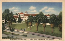 Los Angeles, California CA Main Sanitarium Building Loma Linda Hospital Vintage