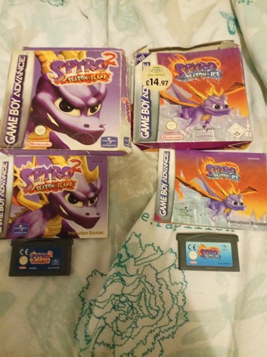 Spyro Season Of Ice and flame Gameboy Advance video games Bundle - Picture 1 of 2