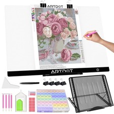 ARTDOT A2 LED Light Pad for Diamond Painting USB Powered Light Board Kit, Adj...