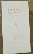 NEW SUMMER FRIDAYS CC ME SERUM BRIGHTEN 1 FL OZ VITAMIN C GLOW CLEAN MAKEUP