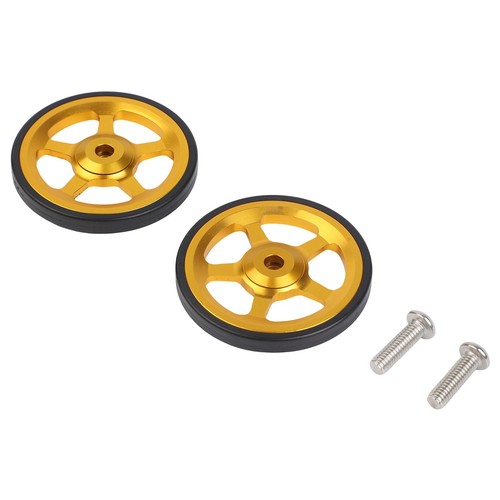 60mm Folding Bike Wheels Aluminum Alloy Rubber Compatible with For Brompton - Picture 3 of 44