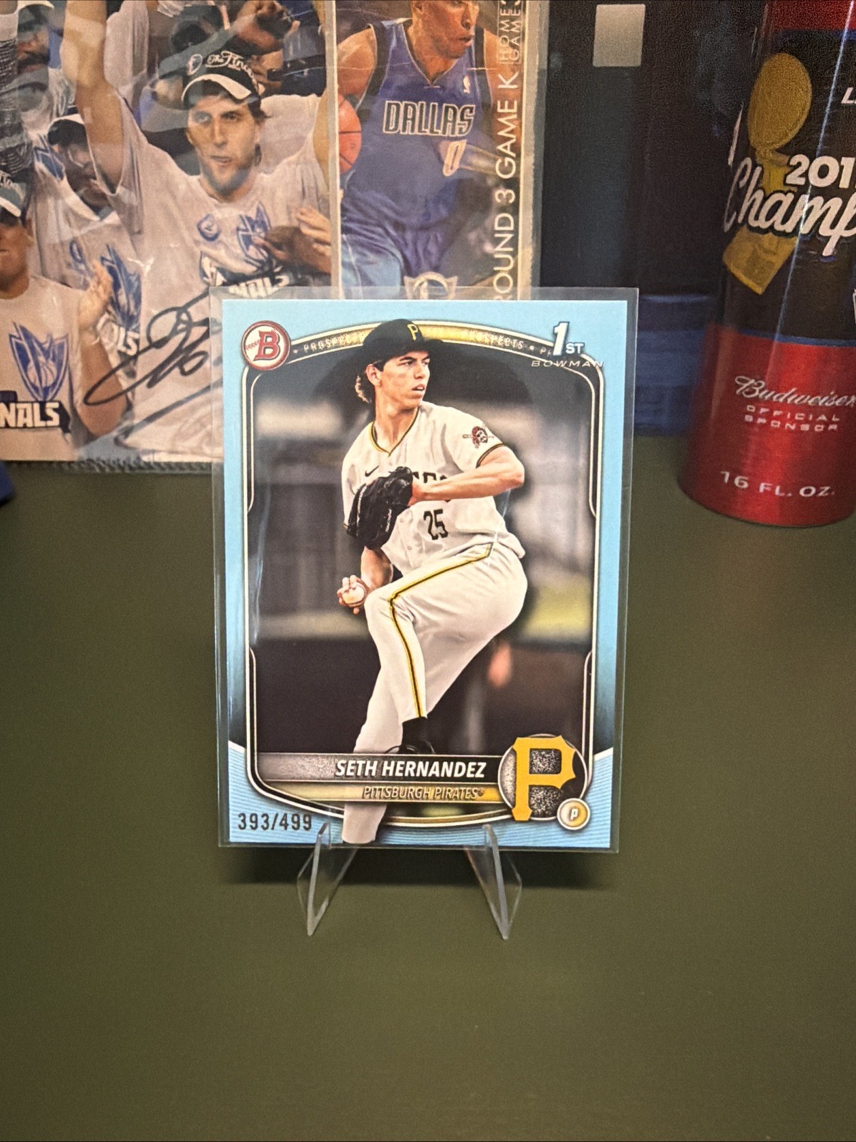 2025 Bowman Draft Seth Hernandez Sky Blue Paper /499 1st RC Pirates #BD-25