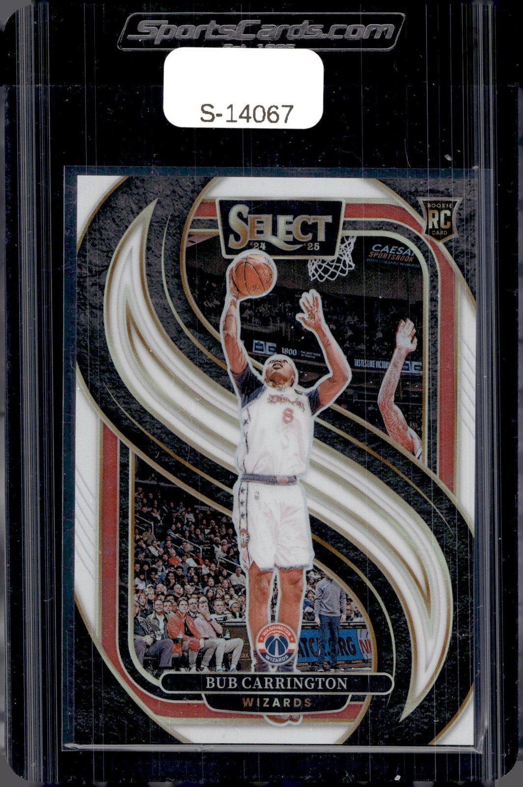 2024-25 Panini Select #197 Bub Carrington White Prizm #/149
