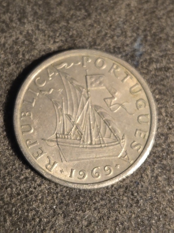 1969 PORTUGAL 5 ESCUDOS - Lot J