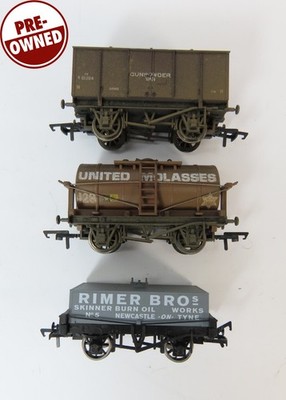 3x Waggons Weathered Rimer & Melassetanks + GPV Dapol UNBOXED (JAN-38) OO Gauge