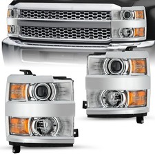 Projector Headlights For 2015-2019 Chevy Silverado 2500 3500HD Headlamps LH &RH