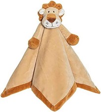 Teddykompaniet Diinglisar Brown Lion Plush Fleece Baby Blanket Snuggler, 13"