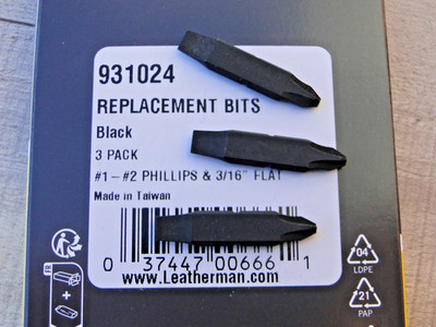 Leatherman  Replacement Bits for all Leatherman Tools with Bit Driver #931024