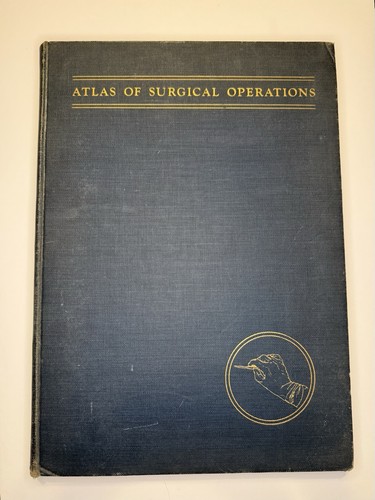 1942 Atlas of Surgical Operations Cutler Zollinger Vintage Medical Book