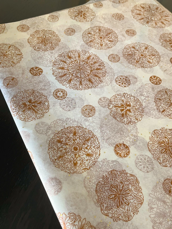 MEDALLIONS Design Tissue Paper Sheets Choose Size & Package Amount - Image 3 of 4