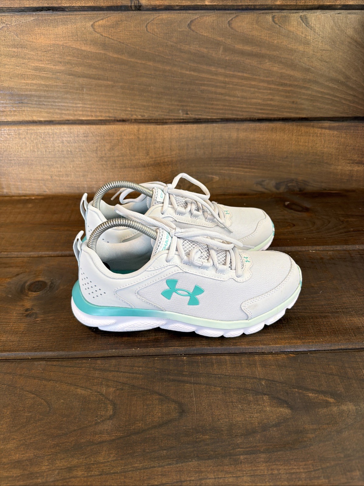 Under Armour UA Charged Assert Light Gray Sneaker… - image 1