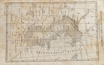 GRAVUR RUSSLAND 1838 '' KARTE VON SIBIRIEN VON TH. DUVOTHENAY ''