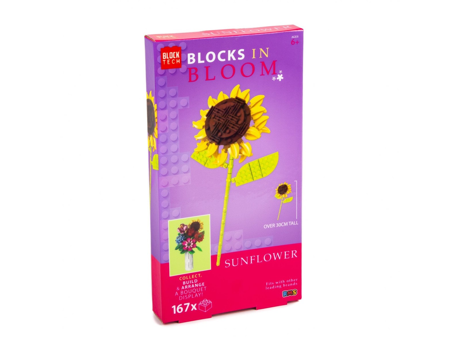 Blocks in Bloom Flowers Sunflower Building Blocks Kit
