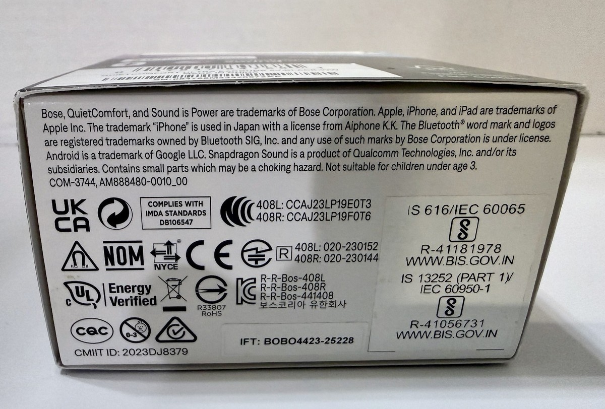 Bose Quietcomfort Ultra Wireless Noise Cancelling Earbuds Black