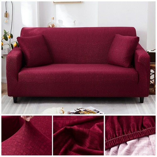 Sofá funda elástica para sofá sala de estar sofá a rayas cruzadas 12 colores - Imagen 22 de 24