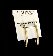 Lauren Ralph Lauren Gold Tone Threader Earrings RV$42