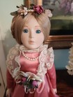 Vintage Seymour Mann 1987 Princess Rapunzel Porcelain Doll 18" Tall With Stand. — photo 3