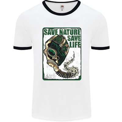 Save Nature Environment Climate Change Life Mens Ringer T-Shirt
