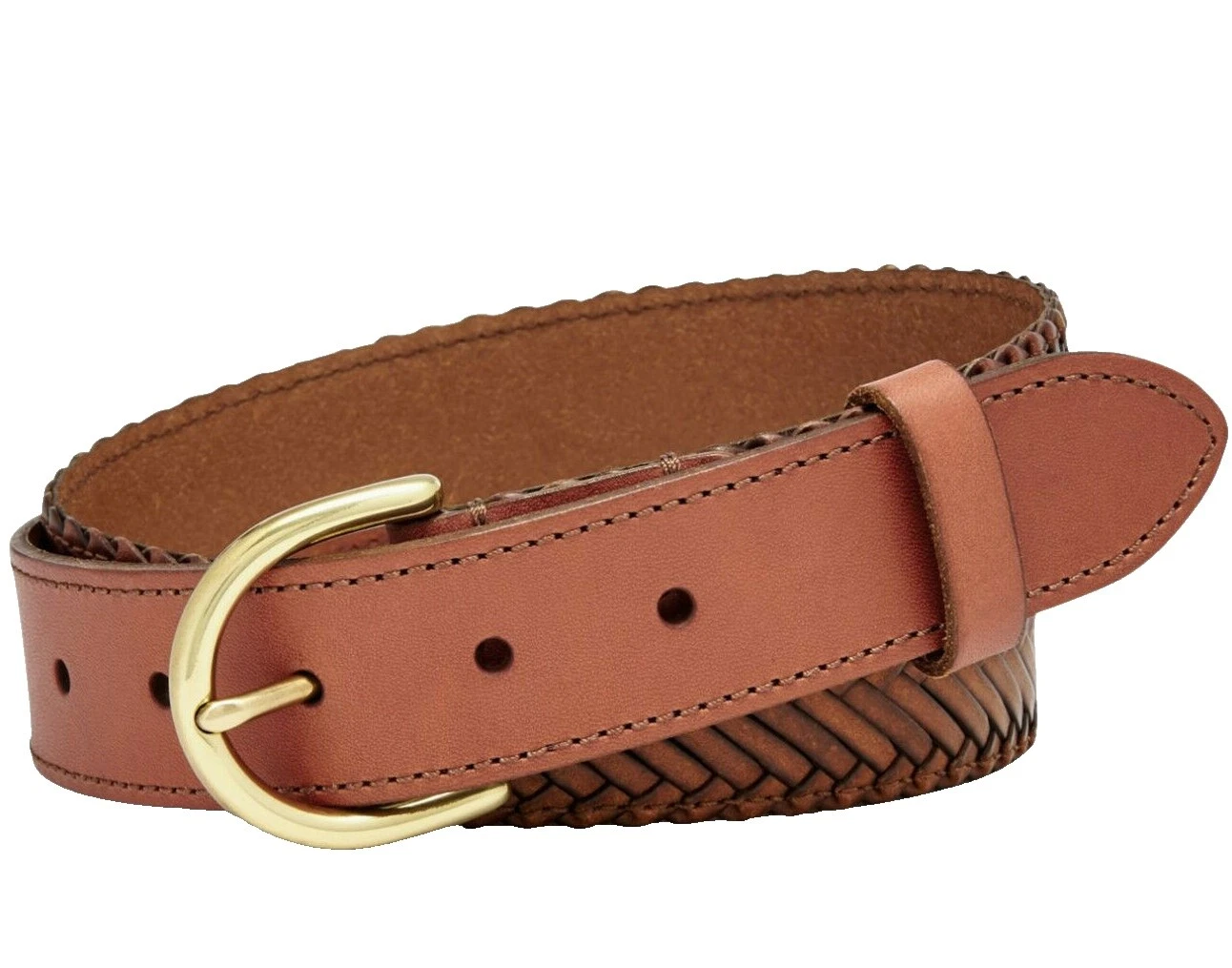 Fossil Leather Solid Belts for Women