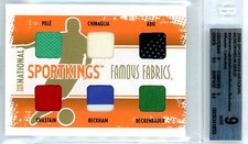 2009 SPORTKINGS PELE, BECKHAM, BECKENBAUER, ADU, AND MORE GAME/EVENT USED RELICS