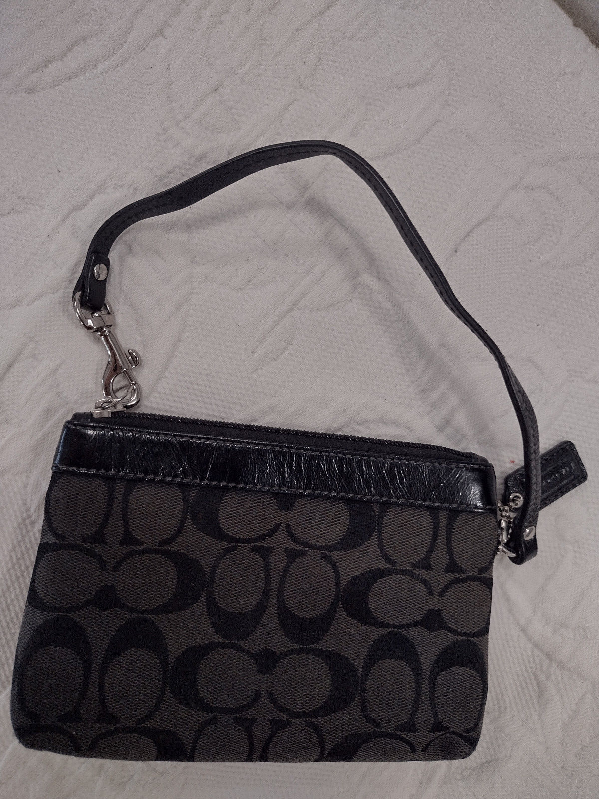 Coach small C logo purse detach handle large wallet