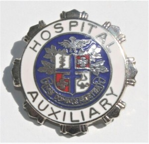 HOSPITAL AUXILIARY CLOISONNE PIN ~ NISI DOMINUS FRUSTRA
