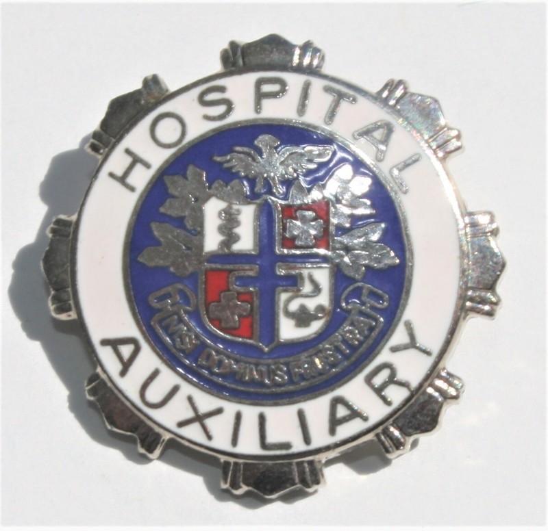 HOSPITAL AUXILIARY CLOISONNE PIN ~ NISI DOMINUS FRUSTRA