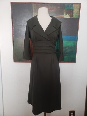 slim fit dress slacks Olive Green Gothic Military Dress main image 1