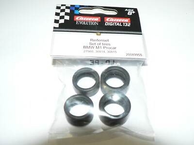 Carrera Digital + Evolution Reifen 89955 für den BMW M1 Procar NEU