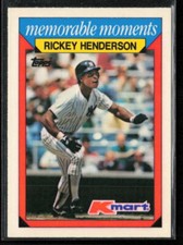 Rickey Henderson Baseball Card Singles * You PICK CHOOSE * Athletics Yankees 1