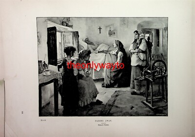 Fading Away (Golden Vale On Reverse), Book Illustration (Print), 1895