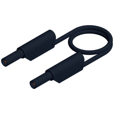SKS Hirschmann MLS WS 100/1 sw Sicherheits-Messleitung Lamellenstecker 4 mm L...