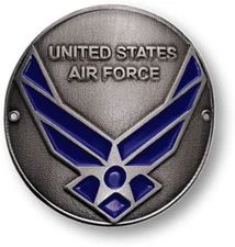 NEW  USAF U.S. Air Force Hiking Stick Medallion.