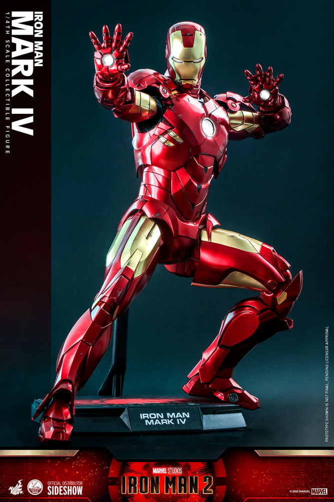 Hot Toys Iron Man 2 Mark IV フィギュア Hot Toys QS020 Marvel Iron Man 2 Mark IV Collector - 4895228610287