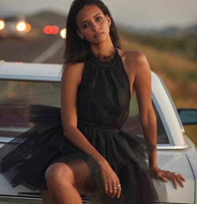 Anthropologie Hutch Tulle Halter Mini Dress Black Tiered Party Size 12 NWT  260$ | eBay