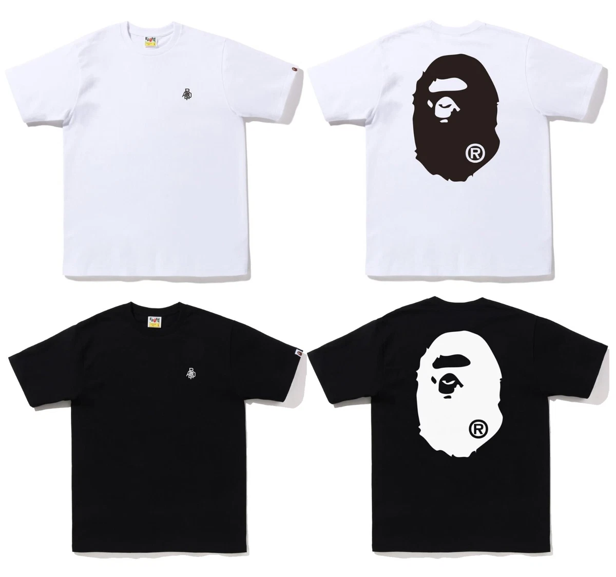 A BATHNIG APE Men's BAPE LOGO ONE POINT TEE New